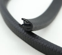 KS1-4S-NIRO Randbeschermingsprofiel Zwart niet roestend 1-4 mm Afmetingen 14,5x10 mm
