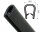 KS1-4S-NIRO Randbeschermingsprofiel Zwart niet roestend 1-4 mm Afmetingen 14,5x10 mm
