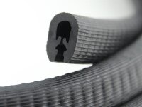KS1-4S-POM Kantenschutzprofil NICHT ROSTEND Schwarz Klemmbereich 1-4 mm Maße 10x14,5 mm