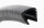 KS13-16S Kantenschutzprofil Schwarz Klemmbereich 13-16 mm Maße 21x15 mm