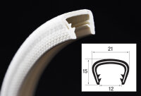 KS13-16W profilé de protection de bord blanc plage...
