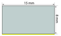 ZKS8x15 bande en caoutchouc cellulaire 8x15 mm autocollante