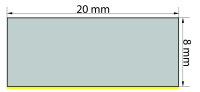 ZKS8x20 bande en caoutchouc cellulaire 8x20 mm autocollante