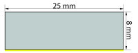 Bande de caoutchouc alvéolaire ZKS8x25 8x25 mm...