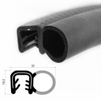DS33-EPDM - EPDM profil ochronny krawędzi z uszczelką...