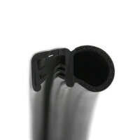 DS33-EPDM - Profil de protection des bords EPDM avec joint caoutchouc latéral - plage de serrage 8 - 12 mm