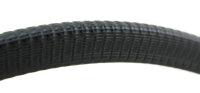 Profilé KS3-6S de protection de chant noir plage de serrage 3-6 mm dimensions 16x11 mm
