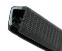 KS5-8S-POM Kantenschutzprofil Schwarz NICHT ROSTEND Klemmbereich 5-8 mm Maße 16,5x15 mm