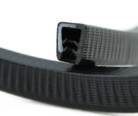 KS5-8S-POM Kantenschutzprofil Schwarz NICHT ROSTEND Klemmbereich 5-8 mm Maße 16,5x15 mm