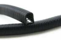 KS8-12S randbeschermingsprofiel zwart klembereik 8-12 mm / 16,5x15,5 mm