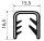 KS8-12S randbeschermingsprofiel zwart klembereik 8-12 mm / 16,5x15,5 mm