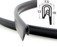 KSKL1-2S Kantenschutzprofil schwarz Klemmbereich 1-2 mm