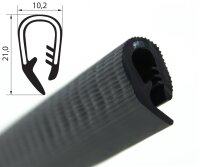 KSKL1-4S-POM Kantenschutzprofil NICHT ROSTEND schwarz...