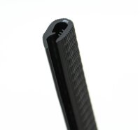 KSKL1-4S-POM Kantenschutzprofil NICHT ROSTEND schwarz Klemmbereich 1,5-4 mm Maße 21x10,3 mm
