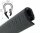 KSKL1-4S-POM Kantenschutzprofil NICHT ROSTEND schwarz Klemmbereich 1,5-4 mm Maße 21x10,3 mm