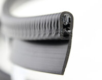 Profilo KSKL3-5S-MD di protezione dei bordi nero intervallo di serraggio 3-5 mm PVC / Mastice butilico interno