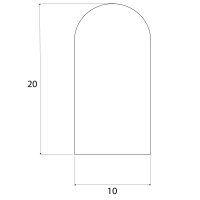 DP32 - 5 metros - SIL espuma de silicona perfil D...