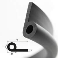 NP10 Notenprofil EPDM Kederprofil Gummi Profil Keder Dichtprofil Dichtungsprofil Gummi
