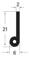 Profil NP2 nutowy EPDM guma pełna profil listwowy