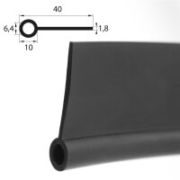 NP9 groefprofiel EPDM kederprofiel rubber profiel keder...
