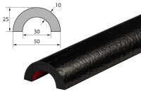 ROS1-S profil de protection de tuyaux (PU) avec surface...