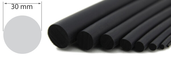 RS30-VG round cord 30 mm EPDM solid rubber cords