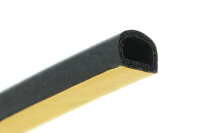 DP9 EPDM Moosgummi Halbrundprofil D Profil 10x7,5 mm selbstklebend Dichtung