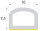 DP9 EPDM Moosgummi Halbrundprofil D Profil 10x7,5 mm selbstklebend Dichtung