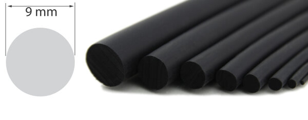 RS9-VG - Round cord 9 mm Round cords EPDM rubber solid rubber