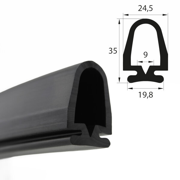 RTP1 EPDM rolluikprofiel vingerbeschermingsprofiel veiligheidsprofiel