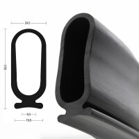 RTP3 profil de volet roulant EPDM protection des doigts...
