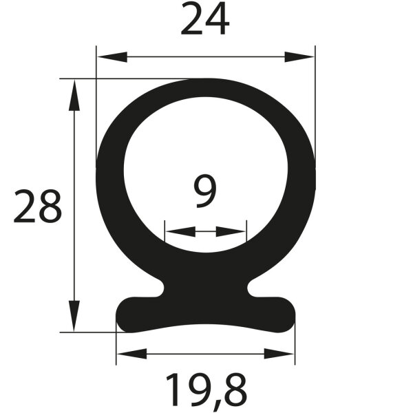 RTP5 profil de volet roulant EPDM protection des doigts profil de sécurité
