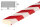 FS2-RW Profilo di protezione superfici (PU) con superficie adesiva - Rosso/Bianco - Protezione dagli urti - Profilo di avvertimento - Profilo di protezione