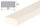 FS2-W Profil de protection de surface (PU) avec surface adhésive - Blanc - Protection contre les chocs - Profil davertissement - Profil de protection