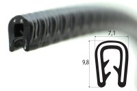 SP1-2S Kantenschutzprofil schwarz Klemmbereich 1-2 mm /...