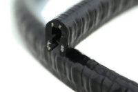 SP1-4S profil de protection de bord noir en silicone plage de serrage 1-4 mm dimensions 14,5 x 10 mm