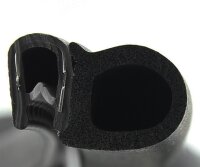 DS13 - PVC/ EPDM Kantenschutz Dichtungs Profil Gummi Dichtung seitlich - Klemmbereich 1 - 4 mm