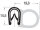DS13 - PVC/ EPDM Kantenschutz Dichtungs Profil Gummi Dichtung seitlich - Klemmbereich 1 - 4 mm