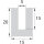 UP3 (5 Meter) Sponge rubber seal U-profile window profile seal damping profile