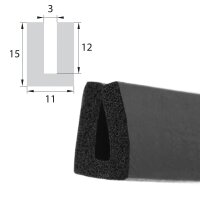 UP9 joint en caoutchouc mousse EPDM profil U profil de...