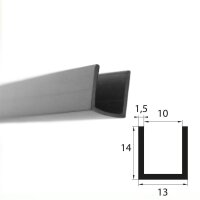 V15 TPE glazing profile clamping range 10 mm edge...
