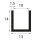 V15 TPE glazing profile clamping range 10 mm edge protection rubber seal