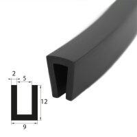V16 EPDM glazing profile clamping range 5 mm edge...