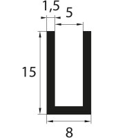 V17 EPDM glazing profile clamping range 5 mm edge...