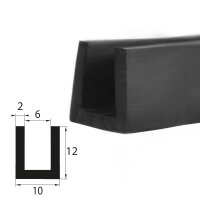 V18 Fassungsprofil Fassungsbereich 6 mm Kantenschutz EPDM...