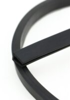 V2 EPDM klemprofiel 10 x 6 mm klembereik 3 mm randbescherming rubber afdichting
