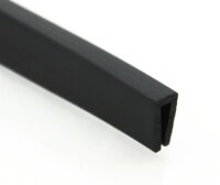 V2 EPDM klemprofiel 10 x 6 mm klembereik 3 mm randbescherming rubber afdichting