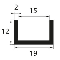 V23 glazing profile 15 mm glazing range edge protection...