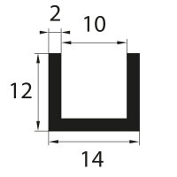 V26 retaining profile clamping range 10 mm edge...