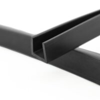 V26 retaining profile clamping range 10 mm edge protection EPDM rubber profile rubber seal
